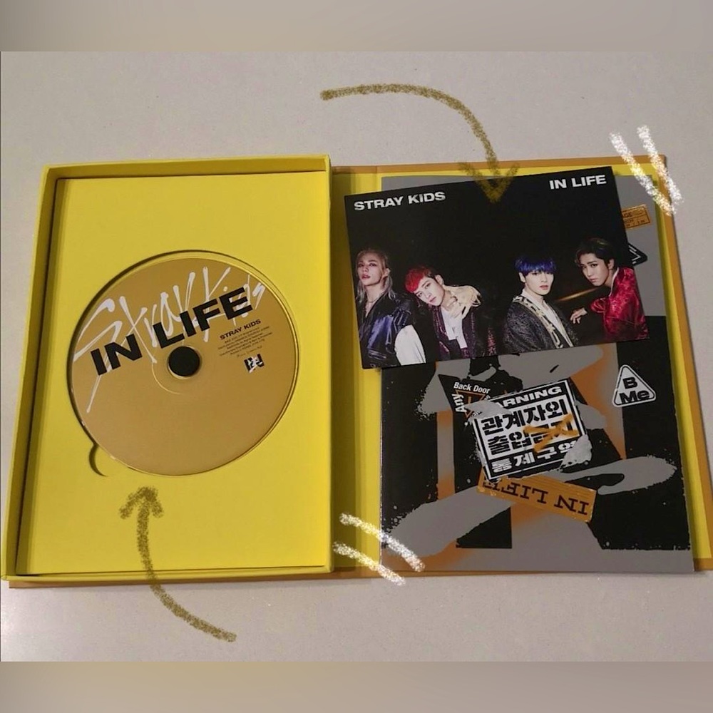 Kpop Stray Kids In生 In Life 1st Repackage Album UNSEALED (Type B/Yellow)